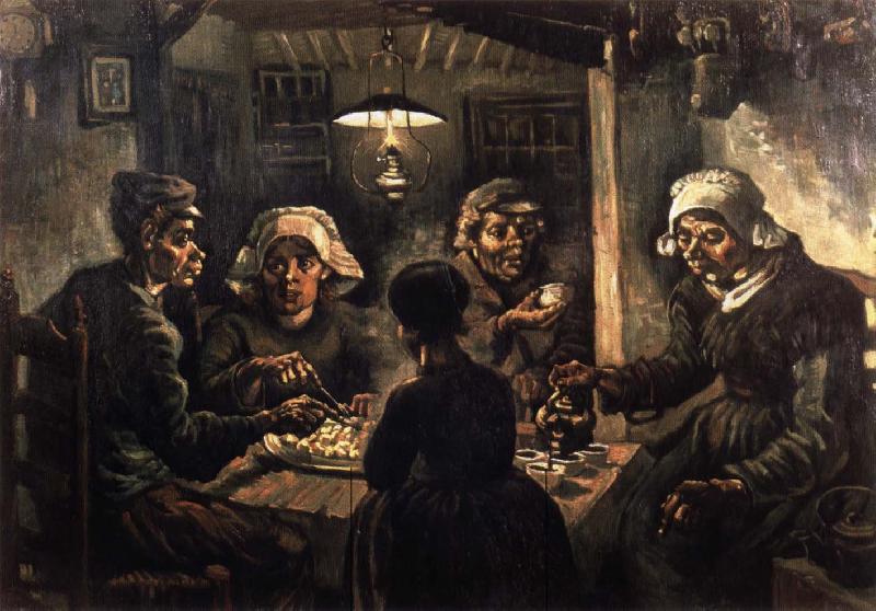Vincent Van Gogh The potato eaters oil painting image